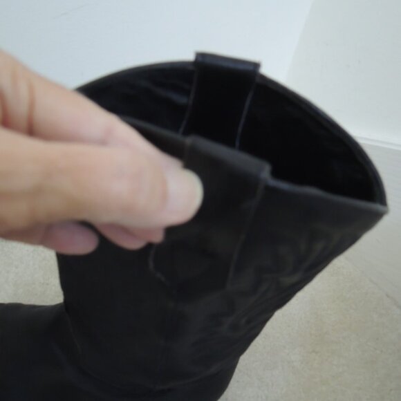 Ladies Cowboy Boots Size 8M Black Leather Western Boot by Seychelles - Picture 11 of 14